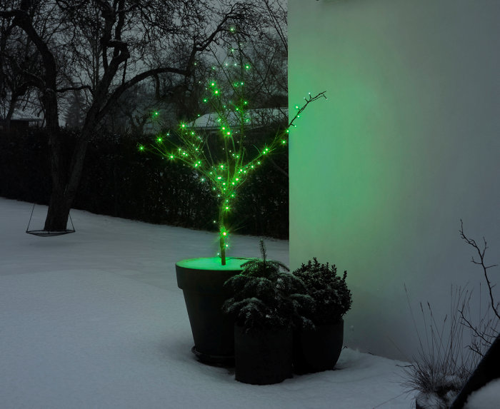 Lyskæde Basis 100 LED grøn 9,9 meter